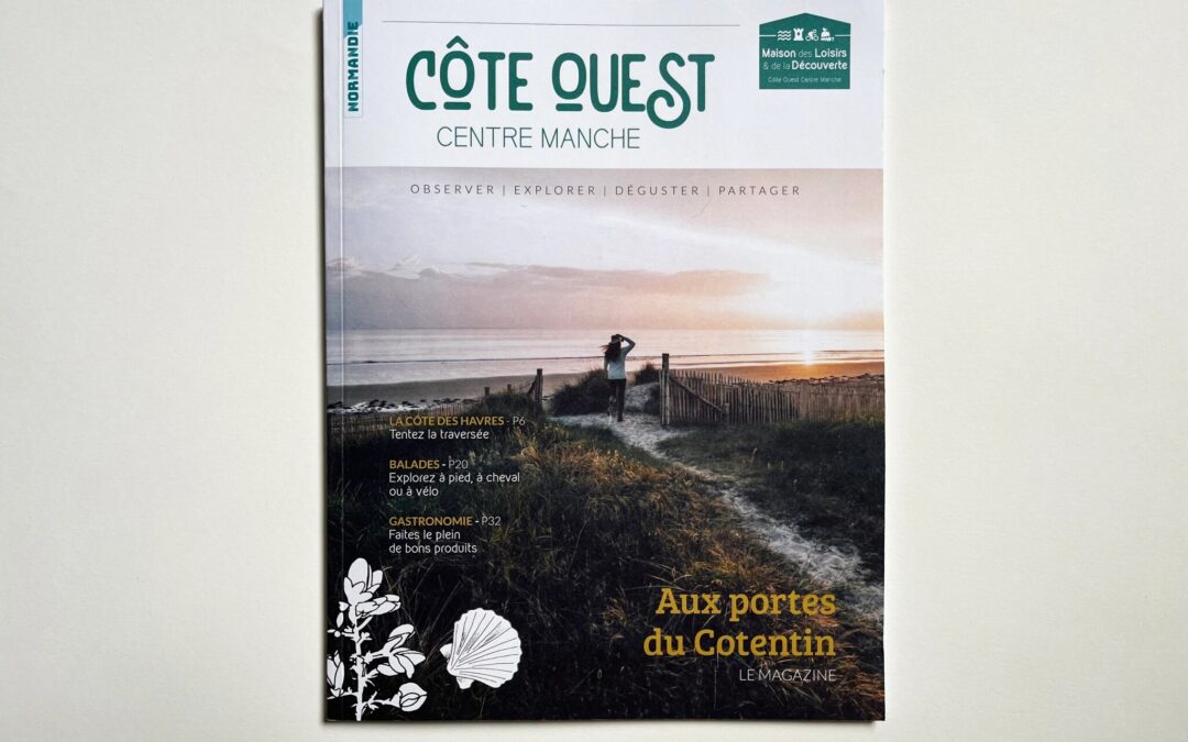 Conception de la ligne graphique, mise en page et illustration d&rsquo;un magazine touristique (Manche – 50)