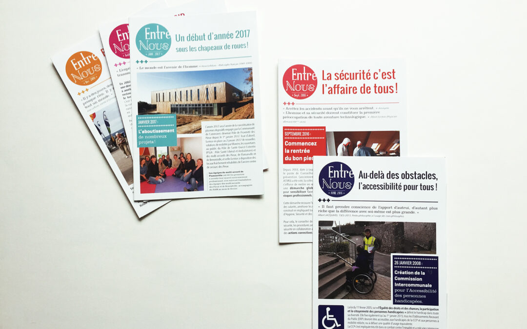 Conception du logo et du support de lettres d&rsquo;informations mensuelles pour une communauté de communes (Pieux – 50)