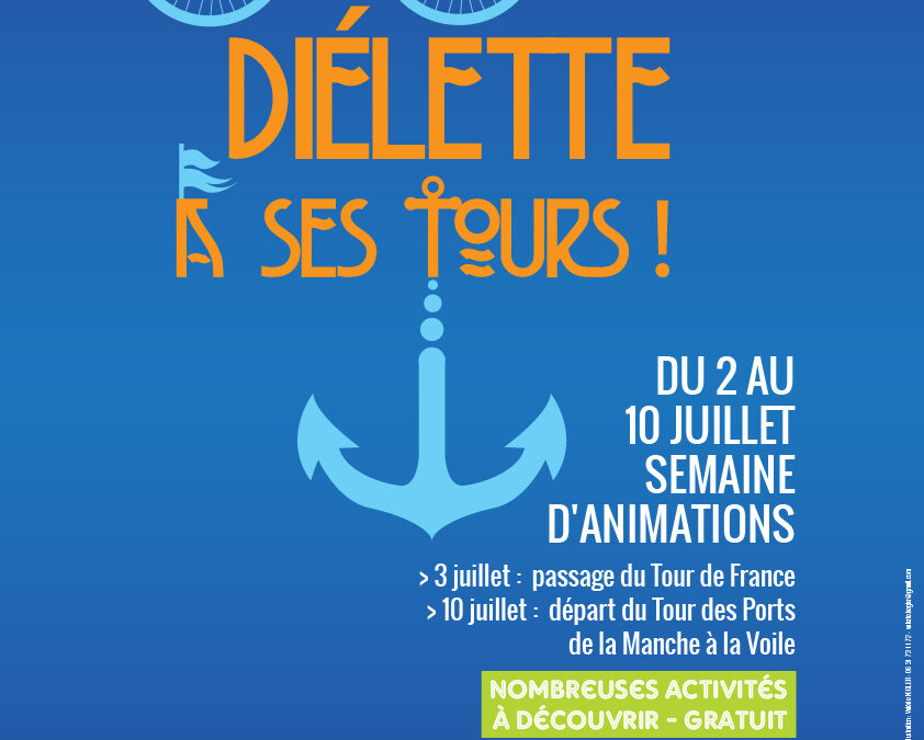 Conception & illustration de l&rsquo;affiche et du programme d&rsquo;animations pour la communauté de commune des Pieux (Manche – 50)