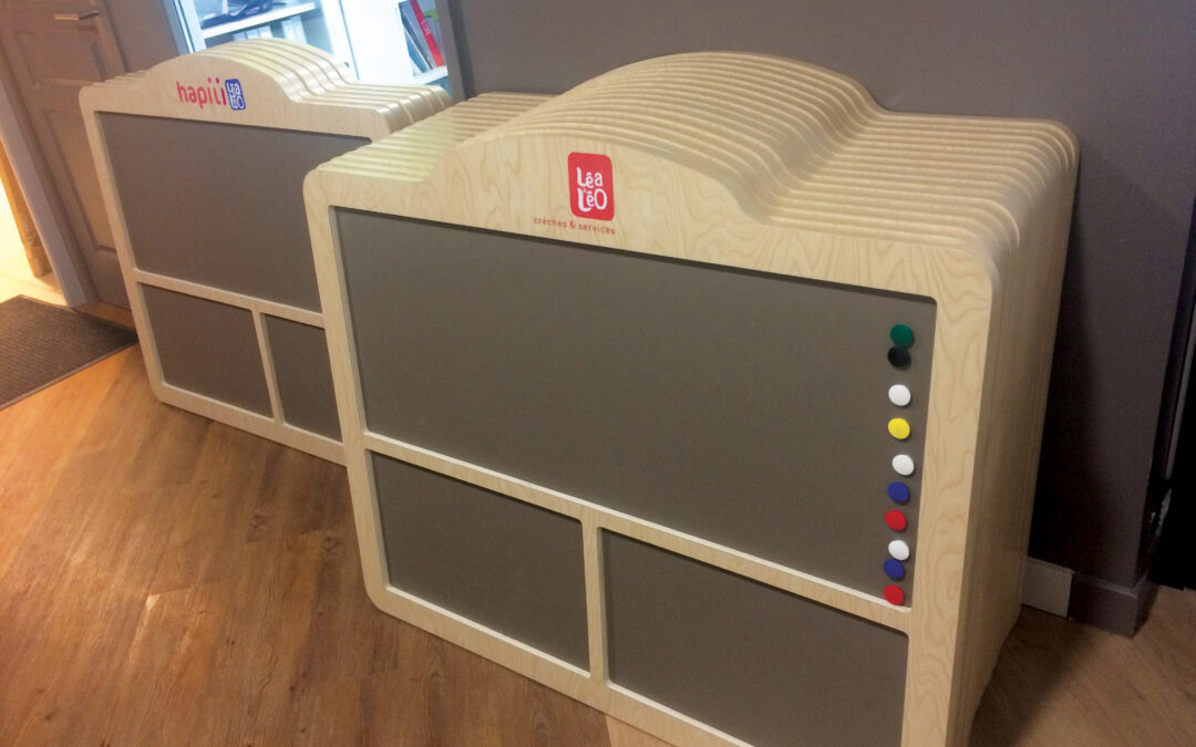 Déclinaison de charte graphique pour une chaîne de crèches (Caen – 14)